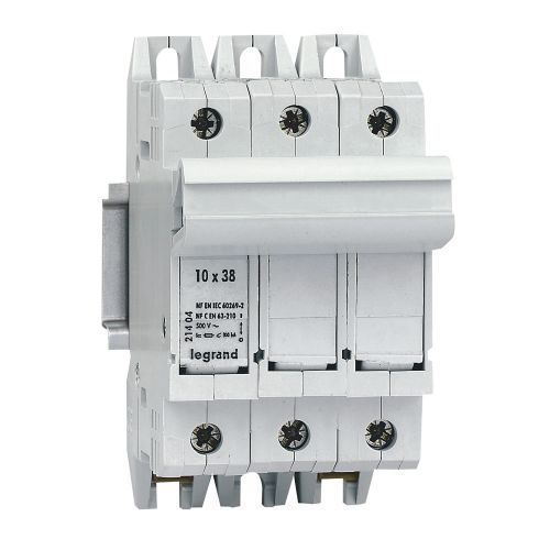 Corta-circuitos seccionadores SP 38 para fusíveis industriais 10 x 38 -3P
