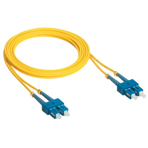 Cordões óticos monomodo OS1/OS2 (9/125 μm) SC/SC duplex - comprimento 2 m