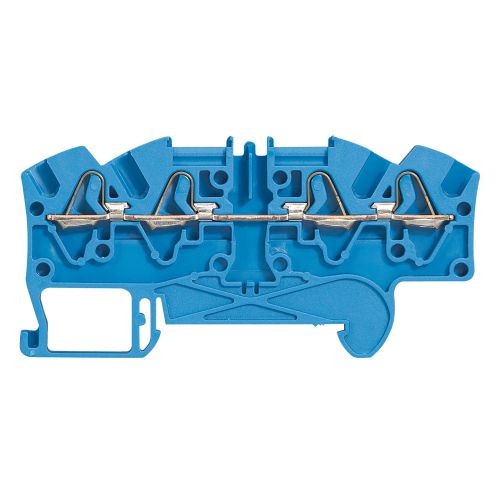 Bornes lig. auto. Viking3 de passagem 1 lig. 4 cond. - 2ent/2saí - azul passo 6