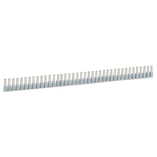 Ponteiras Starfix com gola isolante simples - secção 2,5 mm2 - cinzento