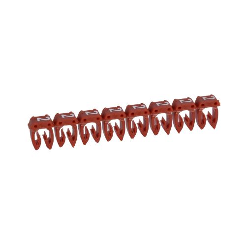 Marcadores para cabos e bornes de ligação CAB3 de 0,15 mm2- 0,5 mm2 - 2 Vermelho