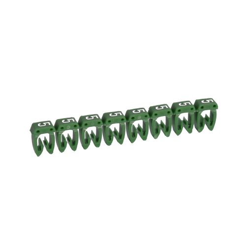 Marcadores para cabos e bornes de ligação CAB3 de 0,15 mm2 a 0,5 mm2 - 5 Verde