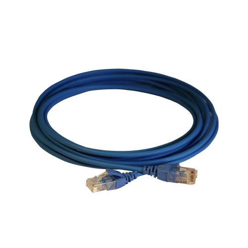 LCS3 - Cordões RJ 45 cat. 6 - U/UTP impedância blindada 100 Ω -LSZH - azul - 5m 