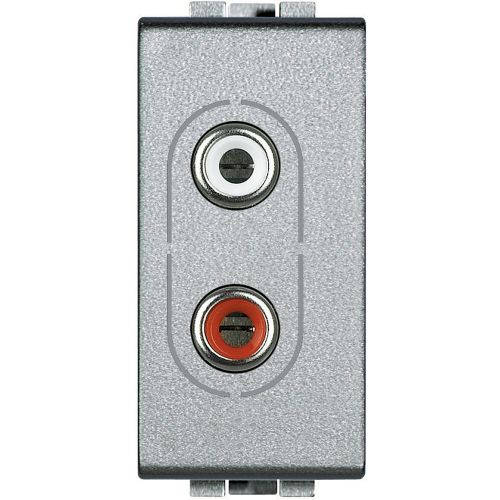 Livinglight - Tomada RCA x 2 - Tech, 1 módulo