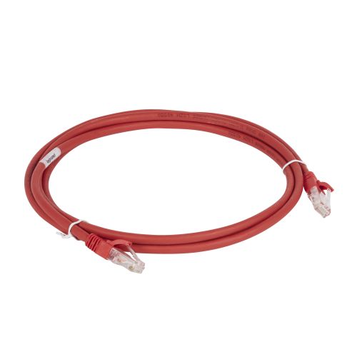 LCS3 - Cordões RJ 45 cat. 6A - U/UTP impedância 100 Ω - LSFH - vermelho - 2m 