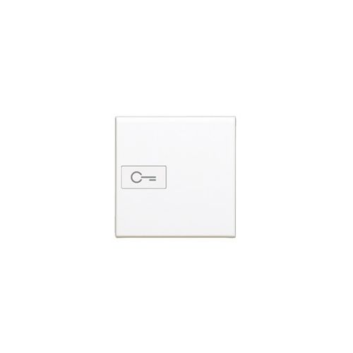 Livinglight - Tecla axial com símbolo “Chave” - Branco, 2 módulos