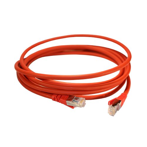 LCS3 - Cordões RJ 45 cat. 6A - S/FTP impedância 100 Ω - LSFH - vermelho - 3m 