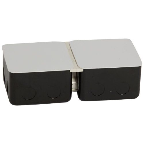 Caixa de encastrar metálica para chão de betão com Pop-up 2 x 3 módulos