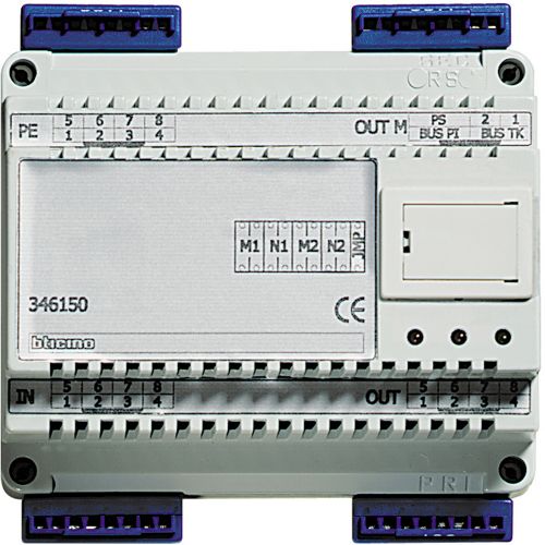 Interface para interligar sistema de 8 fios / 2 fios - 6 módulos DIN