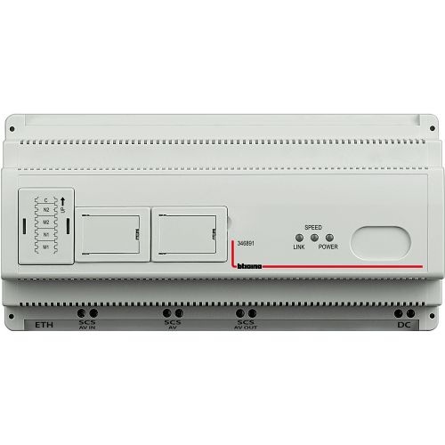 Interface TCP-IP / 2 Fios - dimensão: 10 módulos DIN