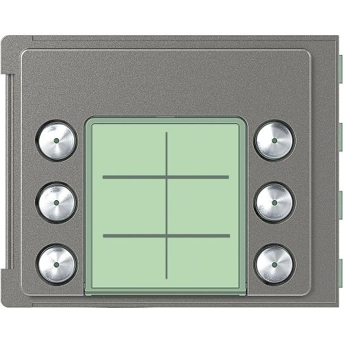 New Sfera - Frontal para 6 botões em dupla fila (3 x 2) - Robur (antivandalismo)