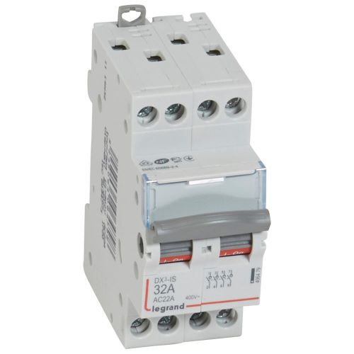 Interruptores seccionadores DX3-IS - 4P 32 A - 400 V ~ - 2 mód.