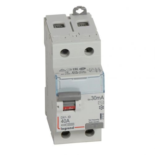 DX³-ID - Interruptor diferencial - 2P - 230 V~  - 40A - 30MA - Tipo AC