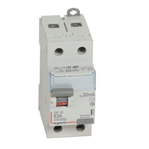 DX³-ID - Interruptor diferencial  - 2P - 230 V~ - 63 A - 30 mA - Tipo AC