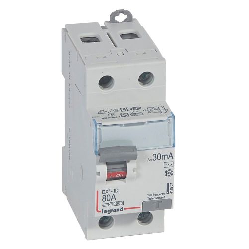 DX³-ID - Interruptor diferencial  - 2P - 230 V~ - 80 A - 30 mA - Tipo AC