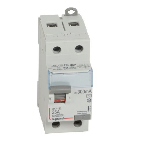 DX³-ID - Interruptor diferencial  - 2P - 230 V~ - 25 A - 300 mA - Tipo AC