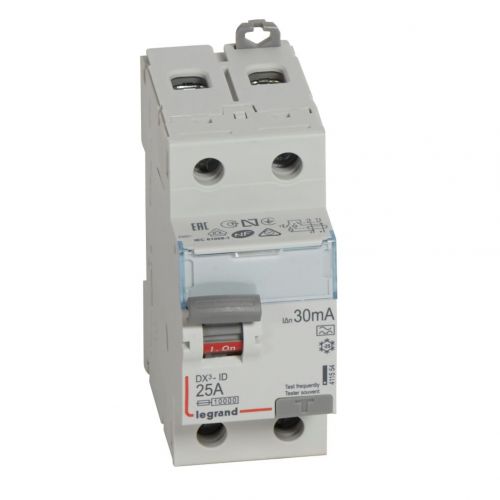 DX³-ID - Interruptor diferencial  - 2P - 230 V~ - 25 A - 30 mA - Tipo A