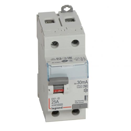 DX³-ID - Interruptor diferencial  - 2P - 230 V~ - 25 A - 30 mA - Tipo Hpi