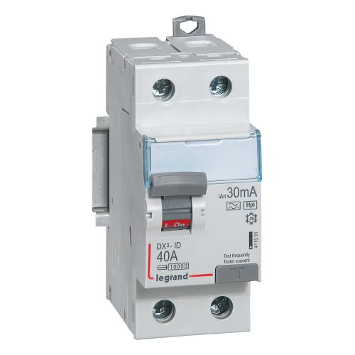 DX³-ID - Interruptor diferencial  - 2P - 230 V~ - 40 A - 30 mA - Tipo Hpi