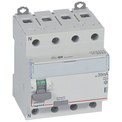DX³-ID - Interruptor diferencial  -  4P - 400 V~- 100A  30mA - Tipo A