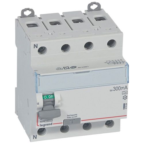 DX³-ID - Interruptor diferencial  -  4P - 400 V~- 25A  300mA - Tipo A