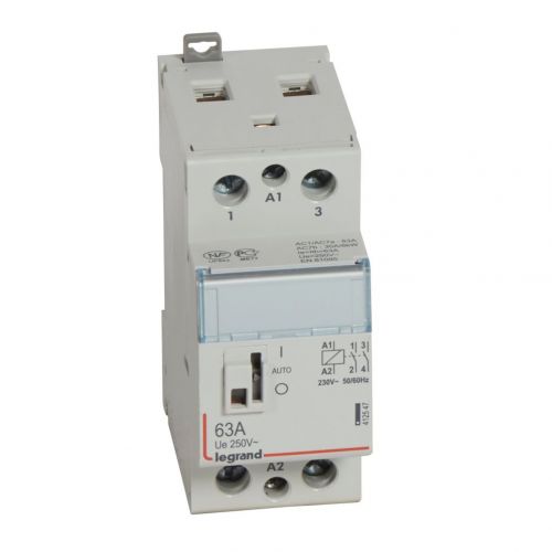 Contactores de potência CX³ - bobina 230V~- 2P 63 A -2NA - 250 V ~- 2 mód.