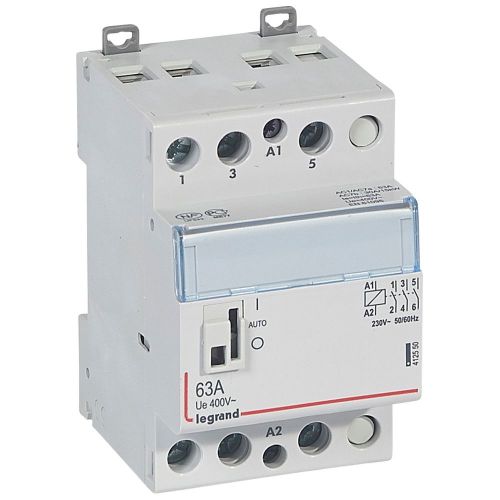 Contactores de potência CX³ - bobina 230V~- 3P 63 A -3NA - 400 V ~- 3 mód.