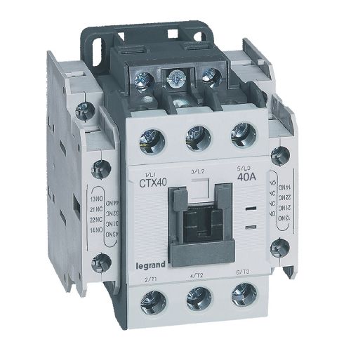Contactor industrial CTX3 40 - 3 pólos - 40A - 24 V~ - 2 NA + 2 NF