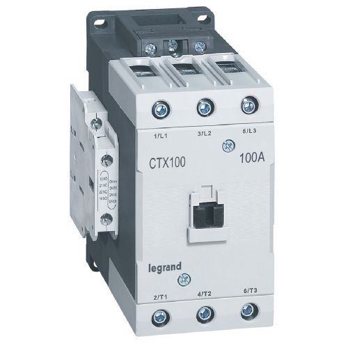 Contactor industrial CTX3 100 - 3 pólos - 100A - 24 V~ - 2 NA + 2 NF