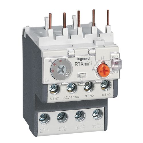 Relé térmico para mini-contactores CTX3 -  3 pólos - Classe 10A - 1.6 A