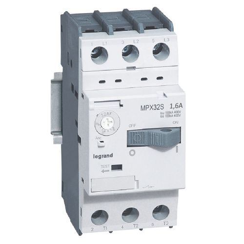 Disjuntor motor MPX3 32S - térmico regulável - 3P - 1.6 A - 100 kA