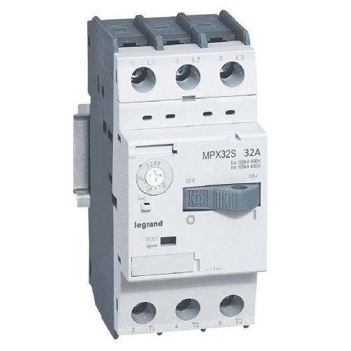 Disjuntor motor MPX3 32S - térmico regulável - 32 A - 15 kA