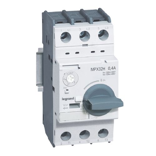 Disjuntor motor MPX3 32H - térmico regulável - 3P - 0.4 A - 100 kA