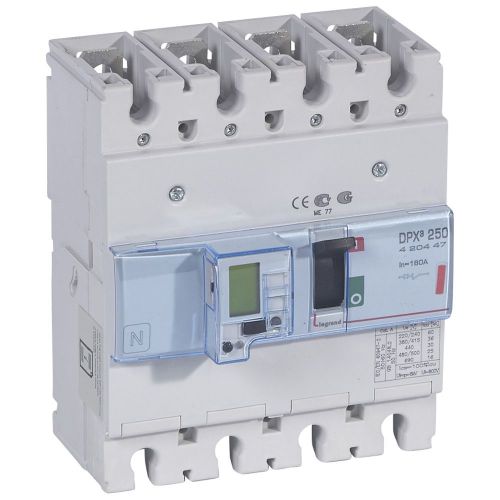 Disj. Eletrónico S2 c/unidade medida DPX³ 250 - Icu 36 kA - 400 V~ - 4P - 160 A