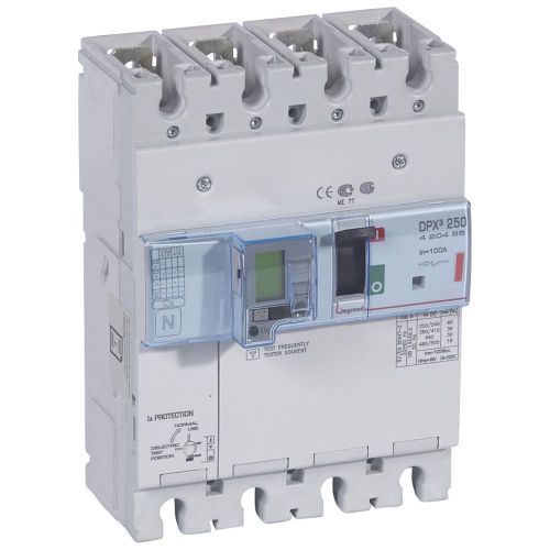 Disj. Elet. S2 c/unidade medida e diferencial DPX³ 250 Icu 36 kA 400 V~ 4P 100 A