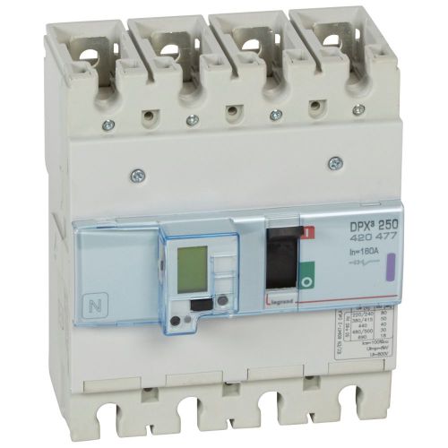 Disj. Eletrónico S2 c/unidade medida DPX³ 250 - Icu 50 kA - 400 V~ - 4P - 160 A