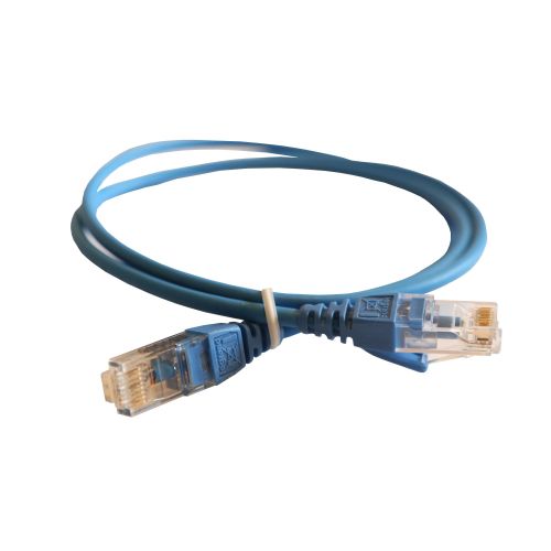 LCS3 - Cordões RJ 45 cat. 6 - U/UTP impedância blindada 100 Ω -LSZH - azul - 1m 