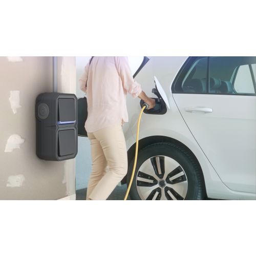 Plexo New IP55 componível - Caixa saliente dupla com bucins planos, Antracite