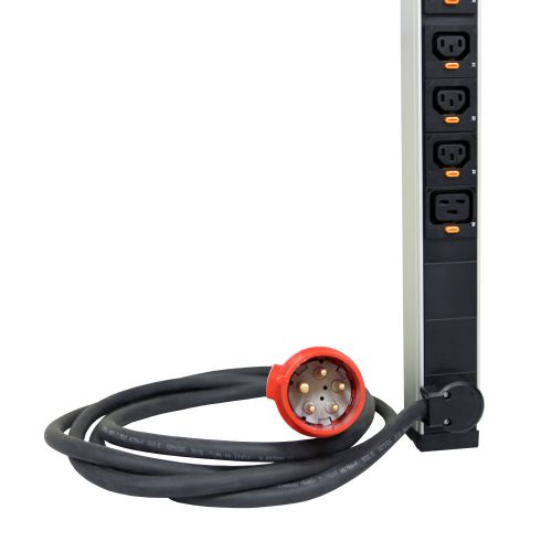 LCS3 PDU 19'' Zero-U Vertical c/medição e switch 21x C13 + 3x C19 -trif. 16A