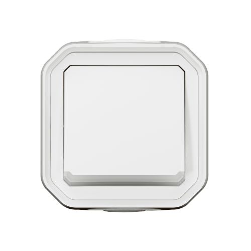 Plexo New IP55 monobloco saliente - Botão simples luminoso, Branco