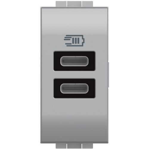 Livinglight - Tomada 1 x USB Tipo-C, 20W, Power Delivery - Branco - 1 módulo