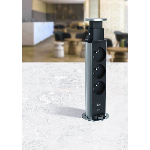 Incara Torre 60 - 4 x Tomadas 2P+T Schuko / 2 x RJ45 Cat.6 UTP