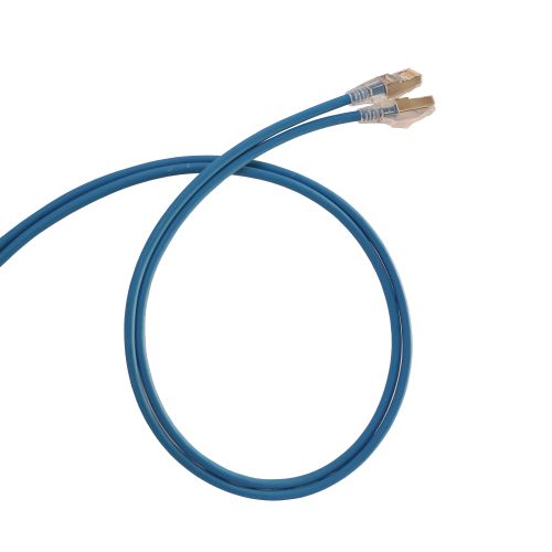 LCS3 - Cordões RJ 45 cat. 6 - F/UTP impedância blindada 100 Ω -LSZH - azul - 3m 