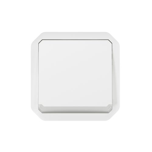 Plexo New IP55 componível - Botão simples (NA + NF) luminoso, Branco