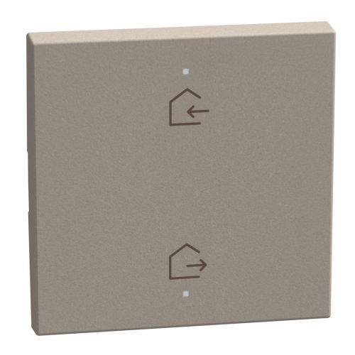 Light Now MYHOME - Tecla com símbolo - Entrar/Sair. 2 funções. 2 módulos - Stone