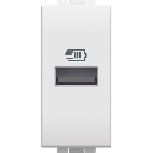 Livinglight - Tomada carregadora 1 x USB Tipo-A (3 A) - Tech, 1 módulo