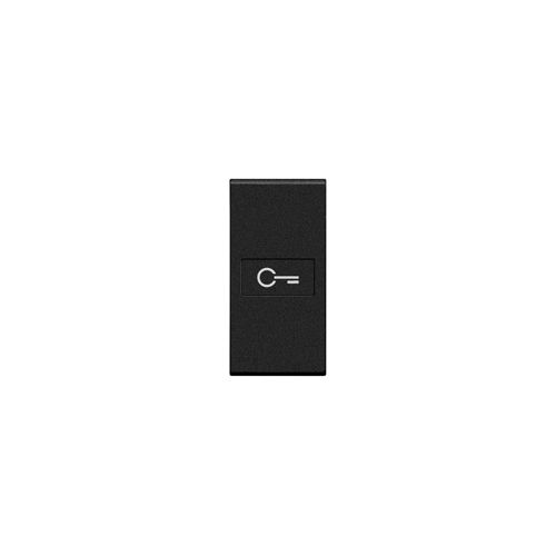 Livinglight - Tecla axial com símbolo “Chave” - Antracite, 1 módulo