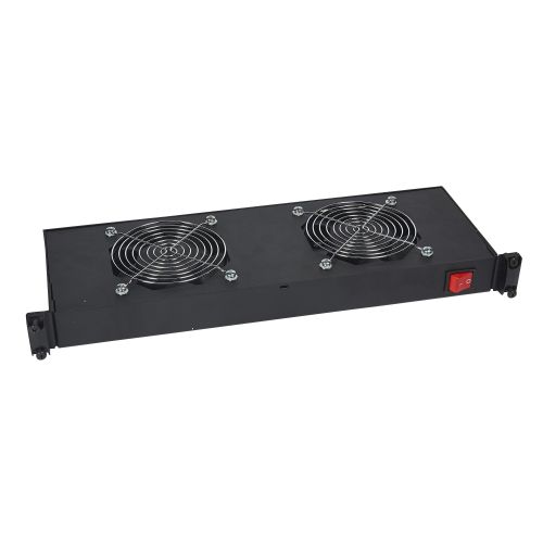 Gaveta com 2 ventiladores 1U - prof. 150 mm