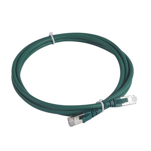 LCS3 - Cordões RJ 45 cat. 6A - S/FTP impedância 100 Ω - LSFH - verde - 2m 