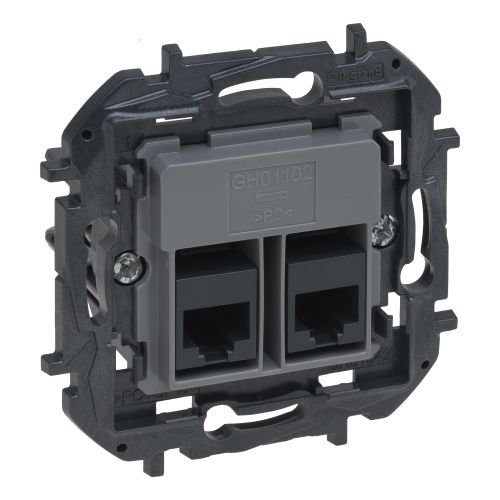 Niloé Step - Tomada RJ 45, Cat. 6 - com 2 saída UTP